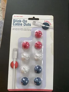 Live, Love, music Stick On Cable Dots 9pc set - Picture 1 of 11