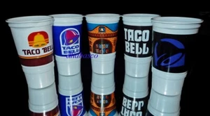 Taco Bell Decade Cup Set di 5 tazze da collezione retrò epoca nostalgica Decade - Foto 1 di 1
