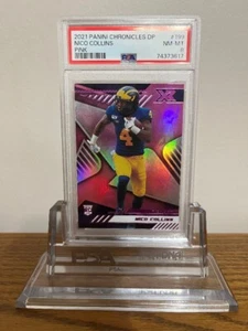 NICO COLLINS 2021 PANINI XR #199 PINK RC TEXANS PSA 8 NM-MT - Picture 1 of 5