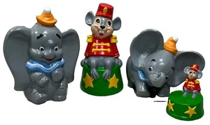 4 Vintage Walt Disney Hand Painted Dumbo Timothy The Mouse 9”-4” Ceramic Figures - Picture 1 of 24