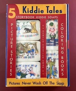 RARE 1954 PICTO SOAP KIDDIE TALES AND RHYMES FIVE BOOKS SOAPS AND CRAYONS USA - Picture 1 of 21