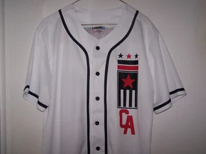Camisa estilo béisbol TONY HAWK California Republic floral Uni-sex blanca 98 NUEVA - Imagen 1 de 4