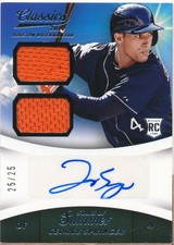 2014 Classics Stars of Summer Materials Combos Signatures #15 George Springer/25