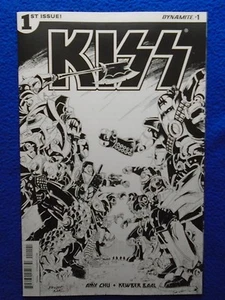 KISS #1J BLACK AND WHITE VARIANT  DYNAMITE 2016  - Picture 1 of 1