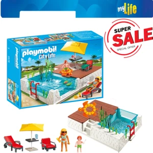 Playmobil My Life 5575 Swimming Pool with Terrace Luxury Summer Mansion Fun - Picture 1 of 4