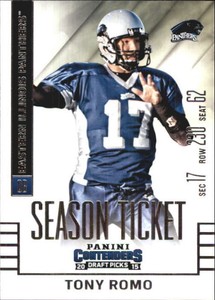 2015 Panini Contenders Draft Picks #97 Tony Romo