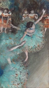 Swaying Dancer (Dancer in Green) Painting by Edgar Degas Reproduction - Picture 1 of 3