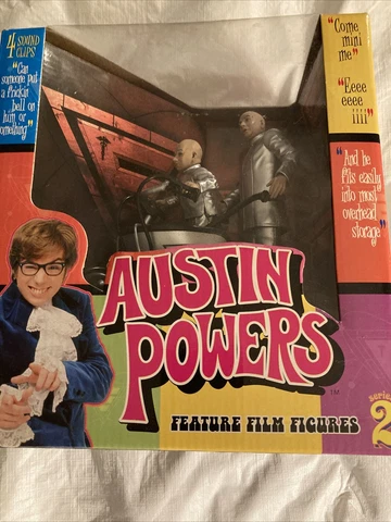 Vintage Austin Powers Dr. Evil And Mini Me Mini Mobile Action Figure Set Cover