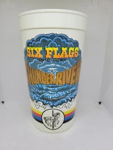 Vintage Six Flags Over Mid-America Thunder River Souvenir Drink Cup - Picture 1 of 6