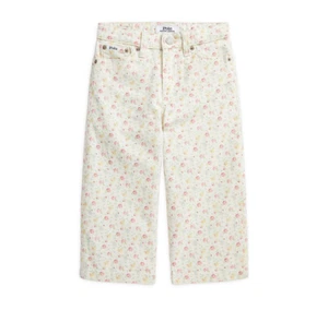 Polo Ralph Lauren Big Girls Floral Print Wide-Leg Jeans Multi Size 16 - Picture 1 of 1