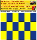 RC 1:12 Scale Reflective BATTENBURG VINYL STICKER A5 Landscape Yellow Blue VINYL