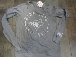 VICTORIAS SECRET PINK RARE MLB TORONTO BLUE JAYS LONG SLEEVE LACE BACK TEE S - Picture 1 of 2
