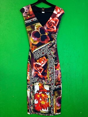 Maxi Vestido Fuzzi De Colección Jean Paul Gaultier Estampado Floral Impresionante SS96 Talla S Foto 1 de 4