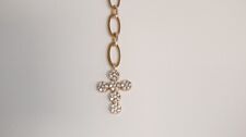 Halskette Silber Roségoldenes Herz-Kreuz halskette damen silber 925 mit anhänger