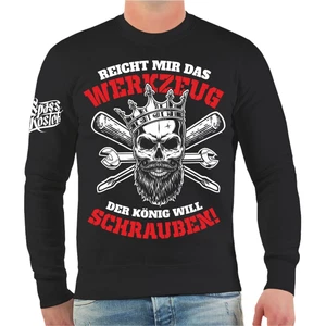 Herren Pullover Schrauber Reicht mir das Werkzeug der König will schrauben Tuner - Bild 1 von 2