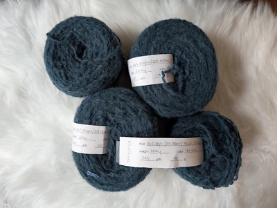 1,085+ Yards Yarn Blue Seas Color, 3 Measured Skeins + 1 Bonus Unknown, 434+ g - Image 1 of 4