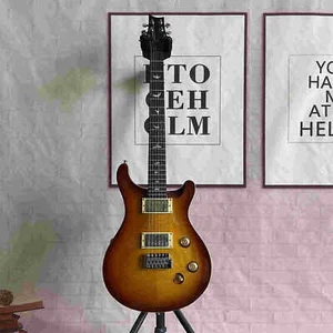 Guitarra Eléctrica 6 Cuerdas Sunburst Flame Maple Top PRS Cuerpo Sólido Cuerpo Caoba - Imagen 1 de 9