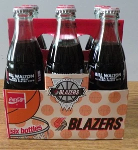 1994 Coca-Cola Coke Classic Trailblazers Bill Walton Bottles set of 6 unopened - Picture 1 of 5