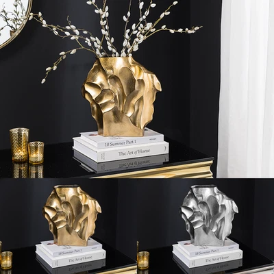 Deko-Vase LIQUID - 30cm - FARBWAHL - Metall - Hammerschlag-Design - handmade - Bild 1 von 4