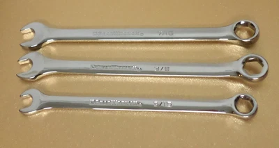 NEW GearWrench 3pc SAE Combination Wrench Set, 6-Point, 5/16 3/8 7/16" Small 6pt Foto 1 de 2