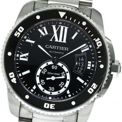 CARTIER Caliber de Cartier Diver W7100057 Fecha esfera negra automático para hombre_793037 Foto 1 de 4