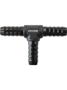 Aeroflow Aluminium Barb T-Piece - Black 5/16 (8mm) (AF64-4204BLK) - Picture 1 of 12