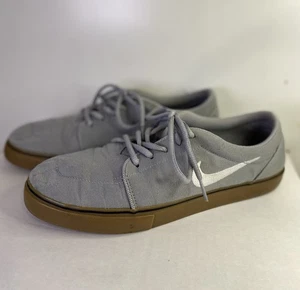 Nike SB Portmore 2 Herren Größe 10 Grau Canvas Skateboarding Schuhe Schnürschuhe - Bild 1 von 7