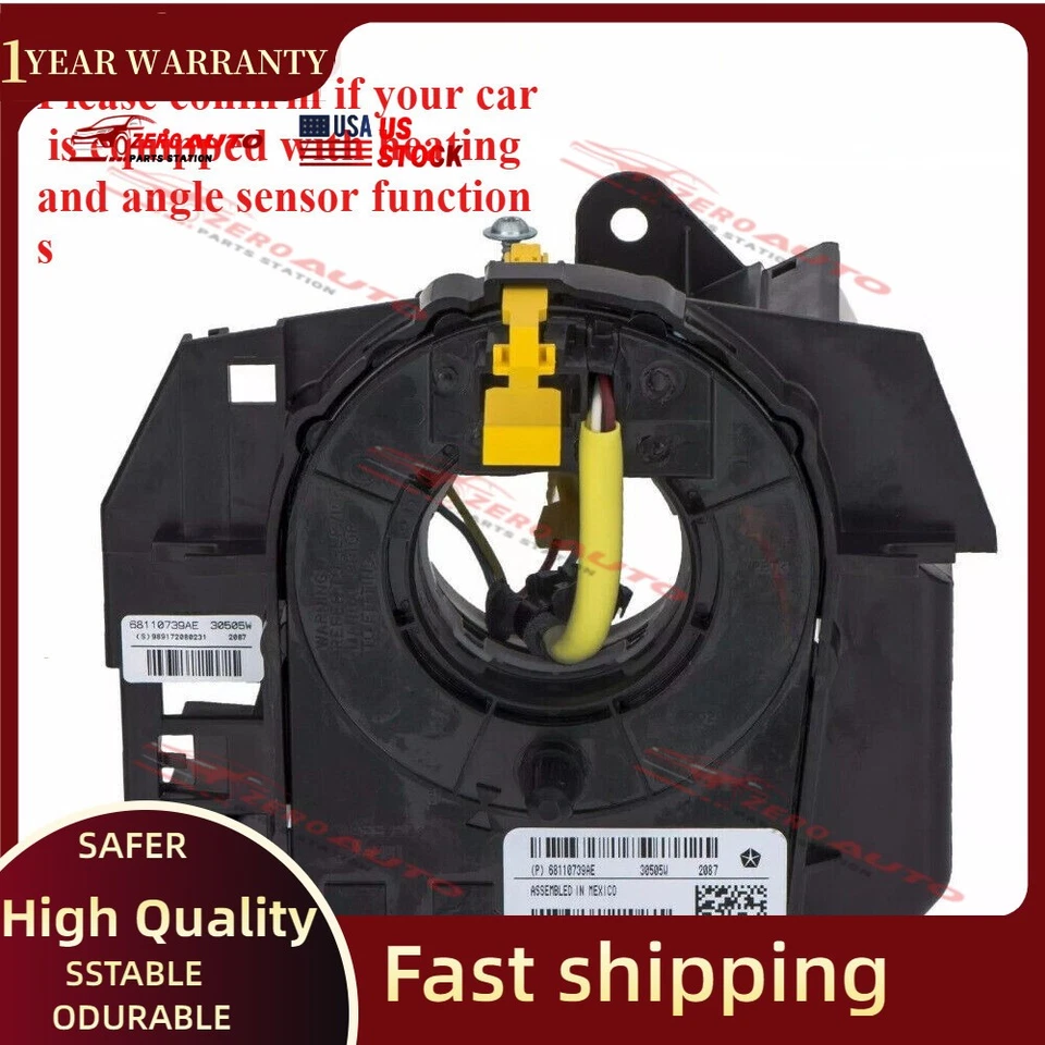 MUELLE DE RELOJ para RAM 1500 2013-2022 2500 3500 2013-2018 68110739AE CON CALEFACCIÓN OE- Foto 1 de 4