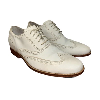 Cole Haan Air Colton Marfil Nobuck Informal Punta de Ala Oxford Zapatos Para Hombre 9.5 CO9264 Foto 1 de 4