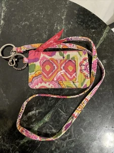 Vera Bradley Clementine Zip ID Case And Lanyard - Picture 1 of 8