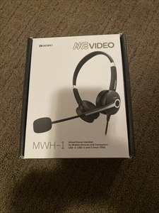 Benro MeVIDEO Przewodowy zestaw słuchawkowy stereo do urządzeń mobilnych i komputerów (MWH-1) STALÓWKA W PUDEŁKU - Zdjęcie 1 z 2