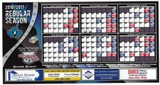2016-17 Penticton Vees BCHL MAGNET Hockey Schedule !!! Many Sponsors