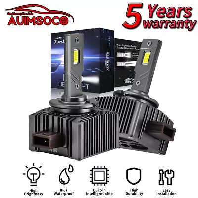 Kit de bombillas LED blanco frío para BMW 640i 2012-2015 D1S D1C D1R blanco frío Foto 1 de 4