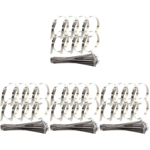  4 Pack Kabelbinder Aus Edelstahl Kabelaufwicklungs-Organizer Schwer - Afbeelding 1 van 12