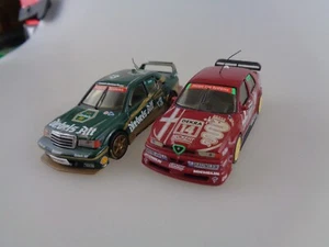 2 Minichamps auto da turismo Mercedes 190E 2.5 & Alfa Romeo 155 V6 TI 1:43 (8289) - Foto 1 di 11