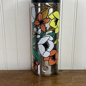 Starbucks Poppy Retro Flowers Travel Tumbler Becher Thermo Edelstahl - Bild 1 von 10