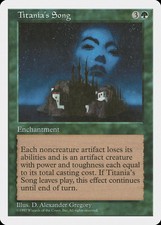 Titania's Song 5th Edition PLD Green Rare MAGIC THE GATHERING MTG CARD ABUGames