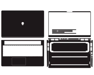 Laptop Leather Skin Stickers Fit Alienware 16X Aurora 2025 16" - Photo 1/28