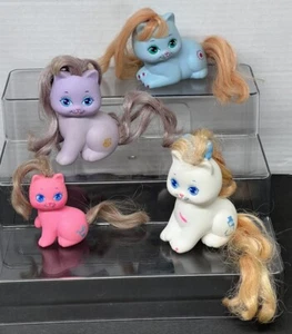 De colección My Little Pretty Kitty 1989 Zizi Peekablue Frosta Baby Prancer Lote de 4 - Imagen 1 de 23