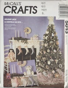 5013 McCalls Artesanía Navidad Encaje Vacaciones Adornos - Imagen 1 de 2