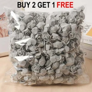 500 Foam Mini Roses WHOLESALE Heads Buds Small Flowers Wedding Home Party UK - Imagen 1 de 14