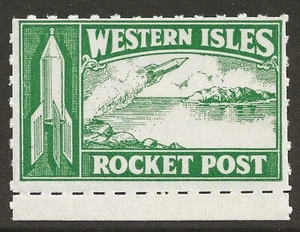 1934 GREAT BRITAIN rocket mail stamp WESTERN ISLES, SCARP-HARRIS - EZ 3A1 - Picture 1 of 2
