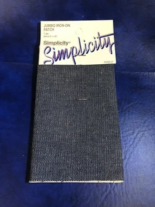 Simplicity Jumbo Denim Iron-On Patch 5" x 20" - Picture 1 of 2