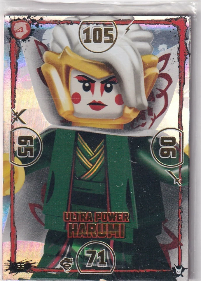 Lego Ninjago Series 3 TCG Collectible Cards No. 55 Ultra Power Harumi - Image 1 of 1
