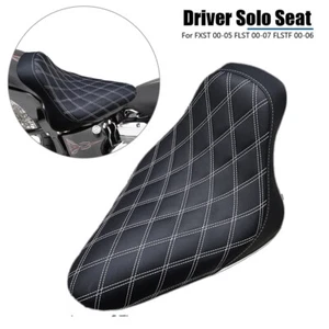 Diamond Butt Bucket Solo Driver Seat For Harley Heritage Softail Classic FLSTC - Foto 1 di 10
