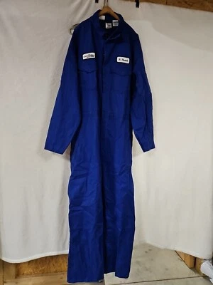 Workrite FR Coveralls Medium Short Blue Flame Resistant Workwear Full Zip Nomex - Image 1 of 4