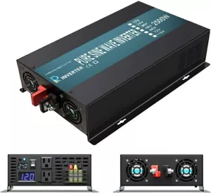 2500W 5000W Peak Pure Sine Wave Inverter 24VDC to 120VAC Truck Home Solar Power - Picture 1 of 12