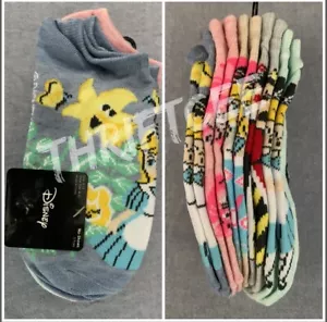 NWT 5pk Alice In Wonderland Disney Ankle Socks Cheshire Cat Unbirthday Queen - Picture 1 of 5