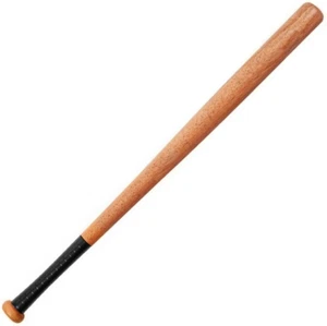 Mazza Da Baseball in Legno Naturale 80Cm 30" Super Resistente Con Grip Peso Soft - Foto 1 di 12