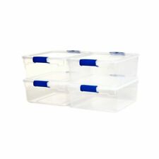 Homz 3420CLRECOM.04 15.5 qt Storage Box